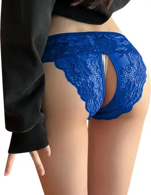 2024 Underwear for Women Womens Sexy Lace Panties Thong Low Rise Cotton Underwear Cutout Womens Sexy Lingerie