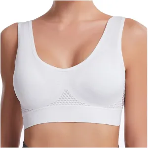 3PC Women Vest Yoga Sports Bras Comfortable Wireless Underwear Women's Breathable Solid Everyday Fitness Bra