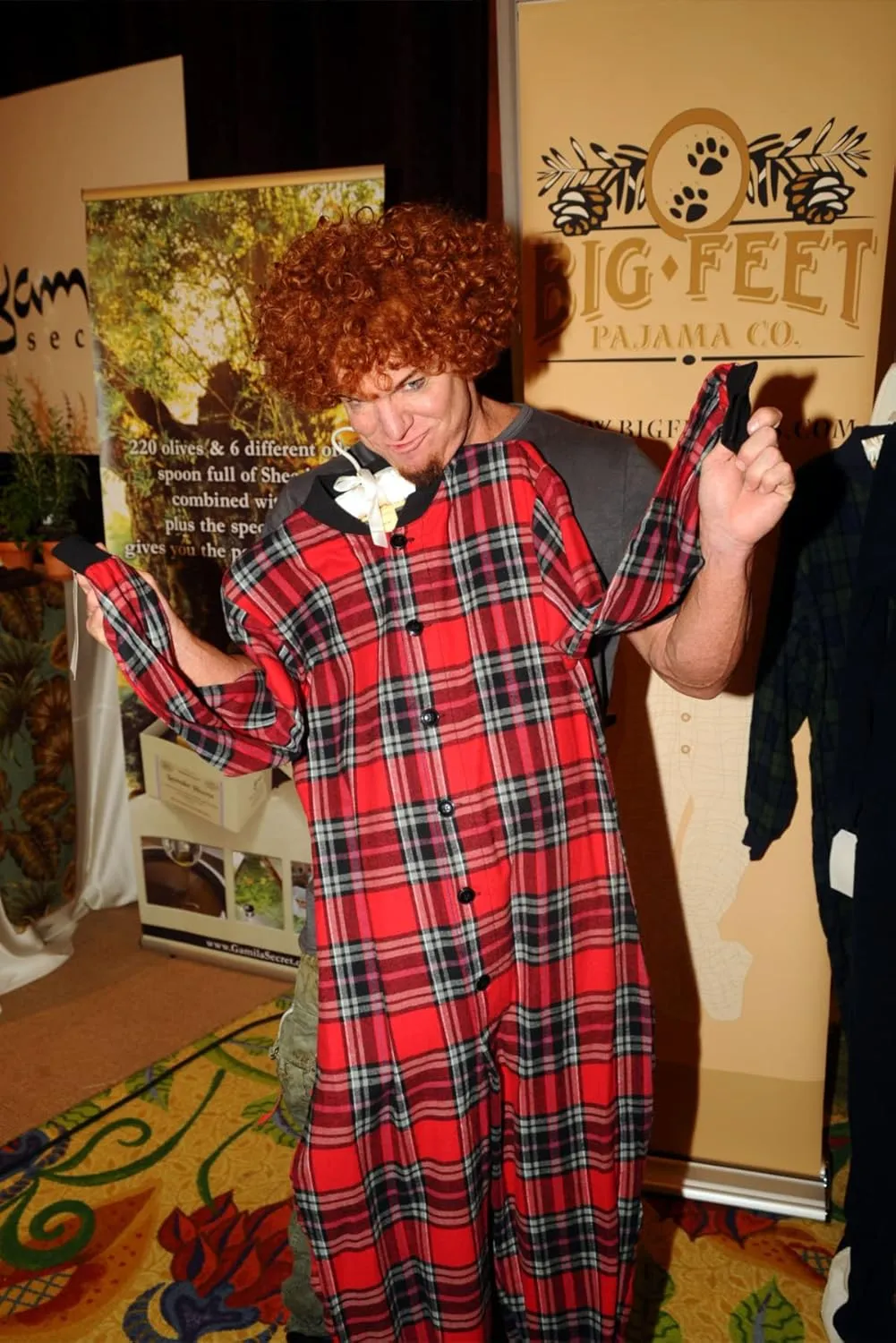 BIG FEET PAJAMA CO. Plaid Cotton Flannel Adult Footie Onesie Drop seat Pajamas for Men and Women