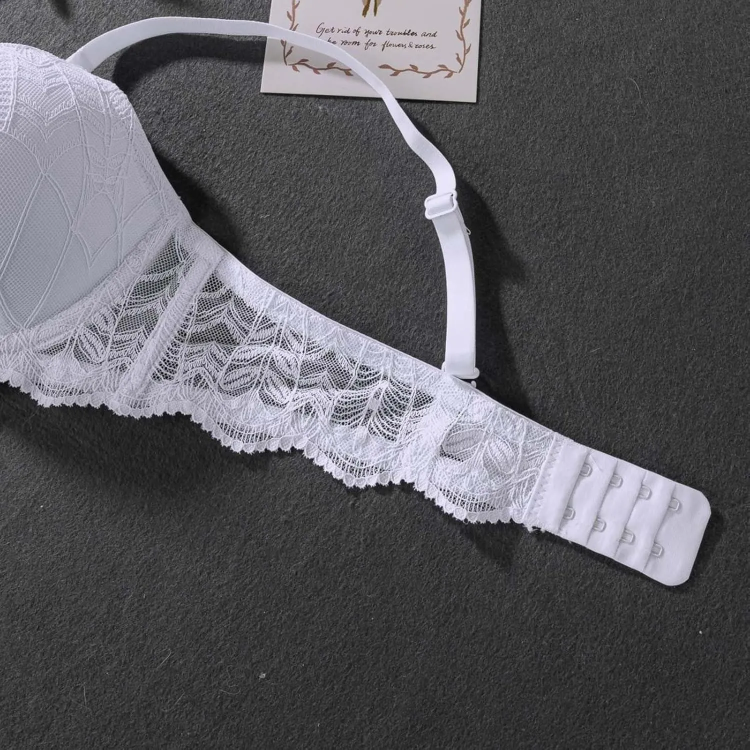Borniu Women's Full-Coverage Underwire Bra, Full-Frame Lifting Smoothing Underwire Bras Wireless Seamless Push Up Bralettes