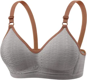 Bras for Older Women 2025 Upgraded Front Closure Bras for Seniors Full Support Wireless Front Closure Wireless Bra