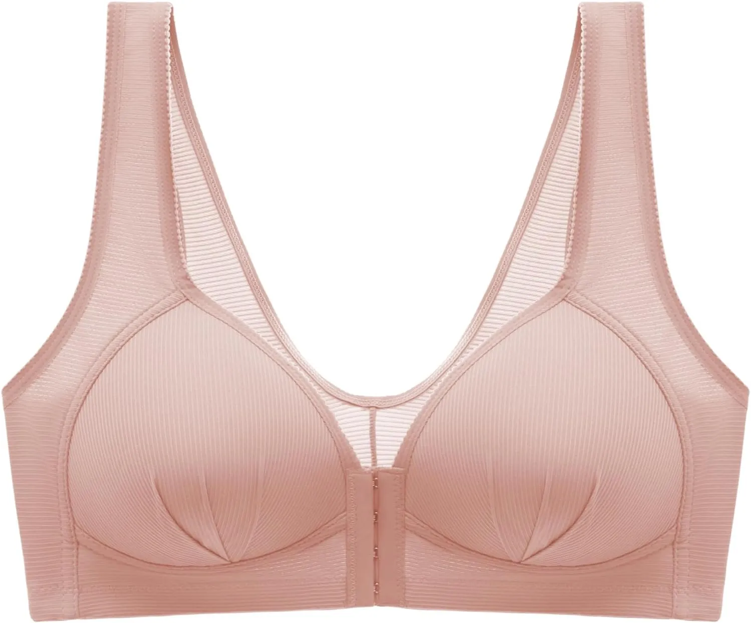 Bras for Women Seamless Sports Wirefree High Impact Support Yoga Plus Size Front Button Thin Gather Auxiliary Breast