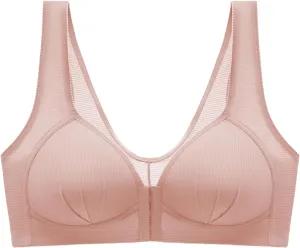 Bras for Women Seamless Sports Wirefree High Impact Support Yoga Plus Size Front Button Thin Gather Auxiliary Breast