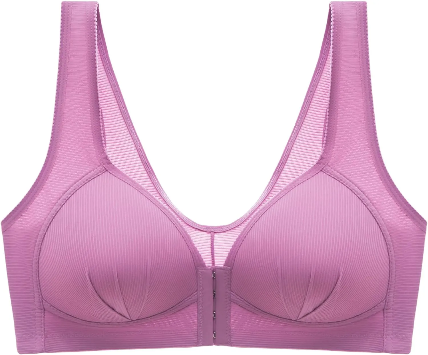 Bras for Women Seamless Sports Wirefree High Impact Support Yoga Plus Size Front Button Thin Gather Auxiliary Breast