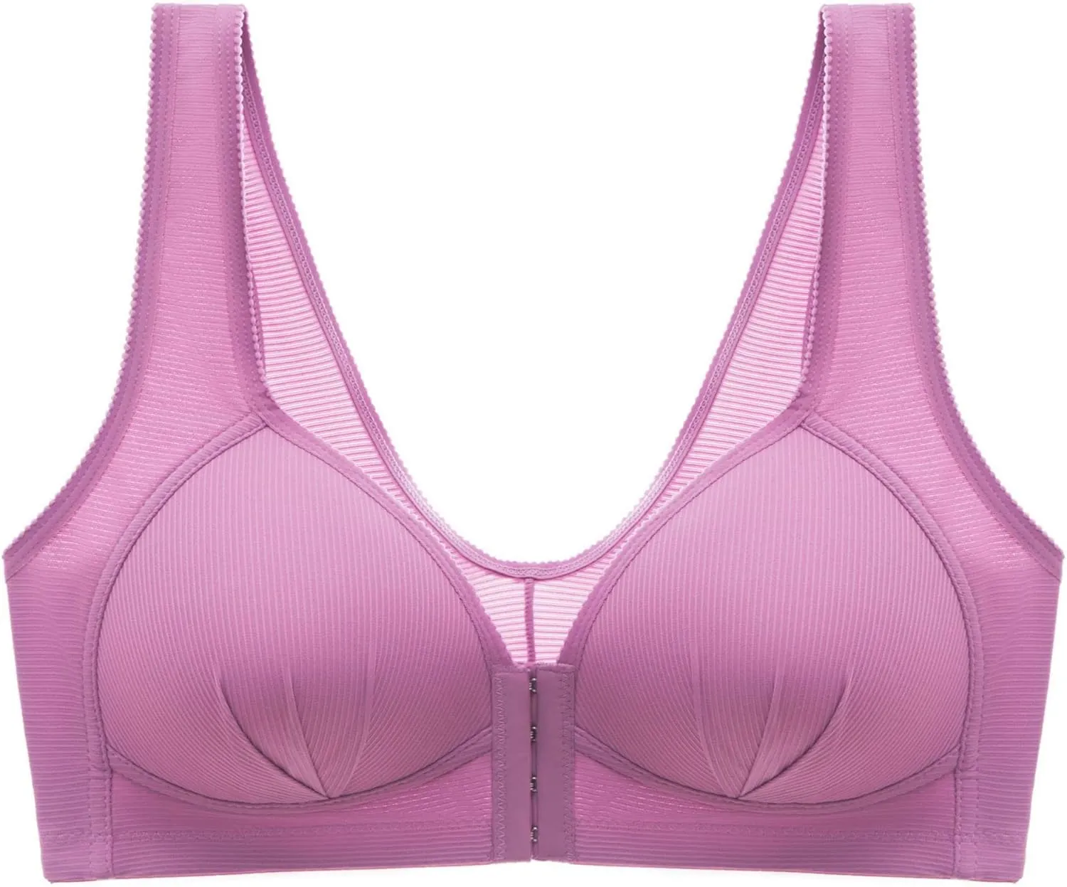 Bras for Women Seamless Sports Wirefree High Impact Support Yoga Plus Size Front Button Thin Gather Auxiliary Breast