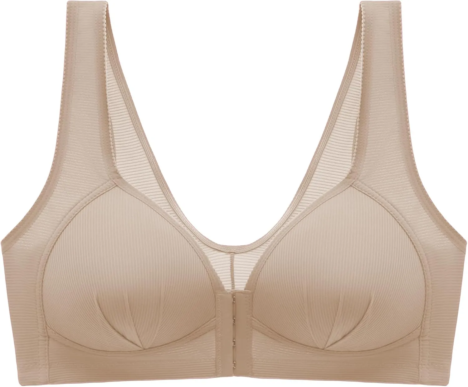 Bras for Women Seamless Sports Wirefree High Impact Support Yoga Plus Size Front Button Thin Gather Auxiliary Breast