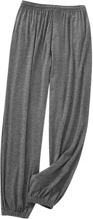 Cambkatl Men's Ultra-Soft Modal Pajama Pants Comfy Elaastic Waist Drawstring Pjs Bottom Loose Sleep Lounge Pants