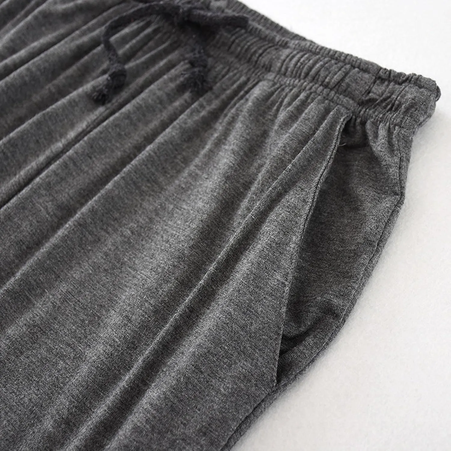 Cambkatl Men's Ultra-Soft Modal Pajama Pants Comfy Elaastic Waist Drawstring Pjs Bottom Loose Sleep Lounge Pants