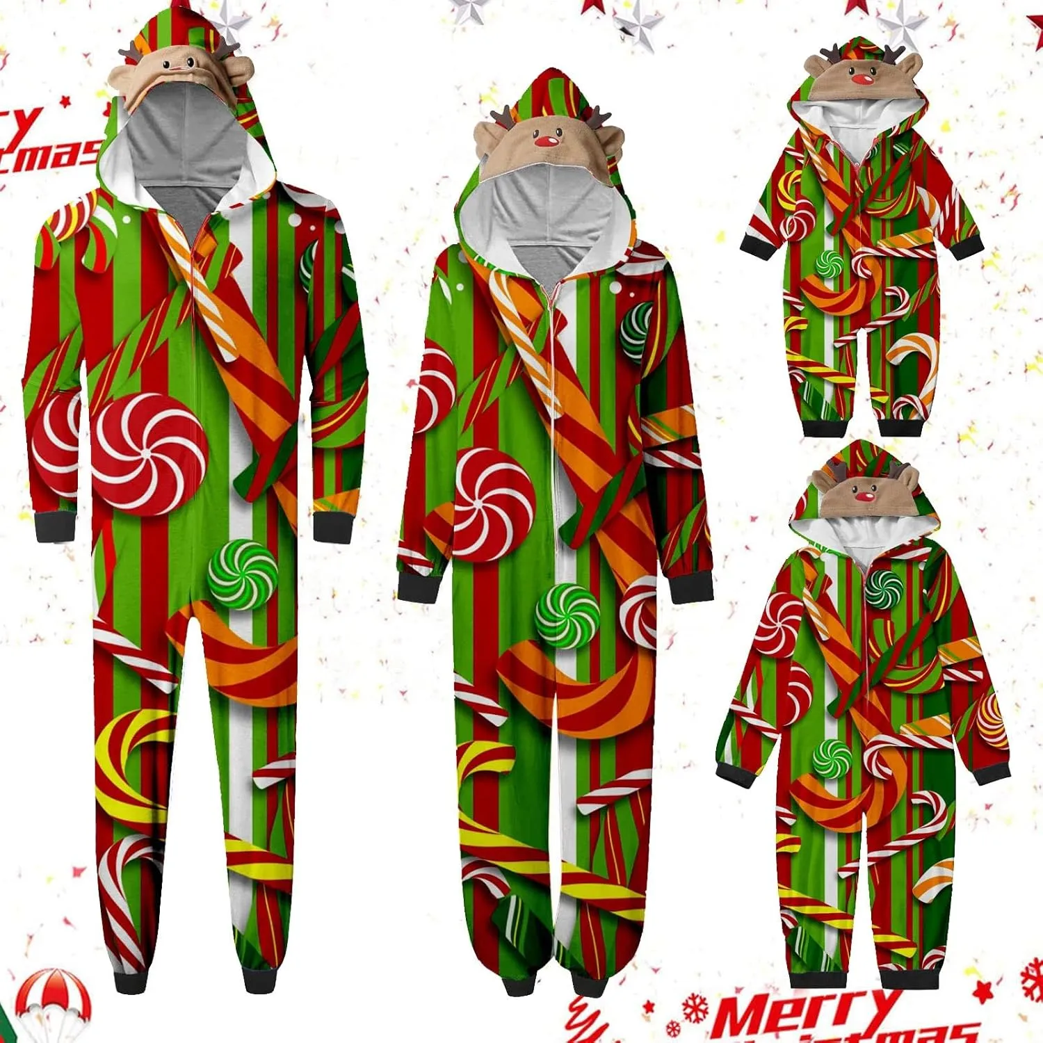 Christmas Pajamas,Family Christmas Pjs Matching Sets Holiday Jammies Letter Print Top and Plaid Pants Xmas Sleepwear
