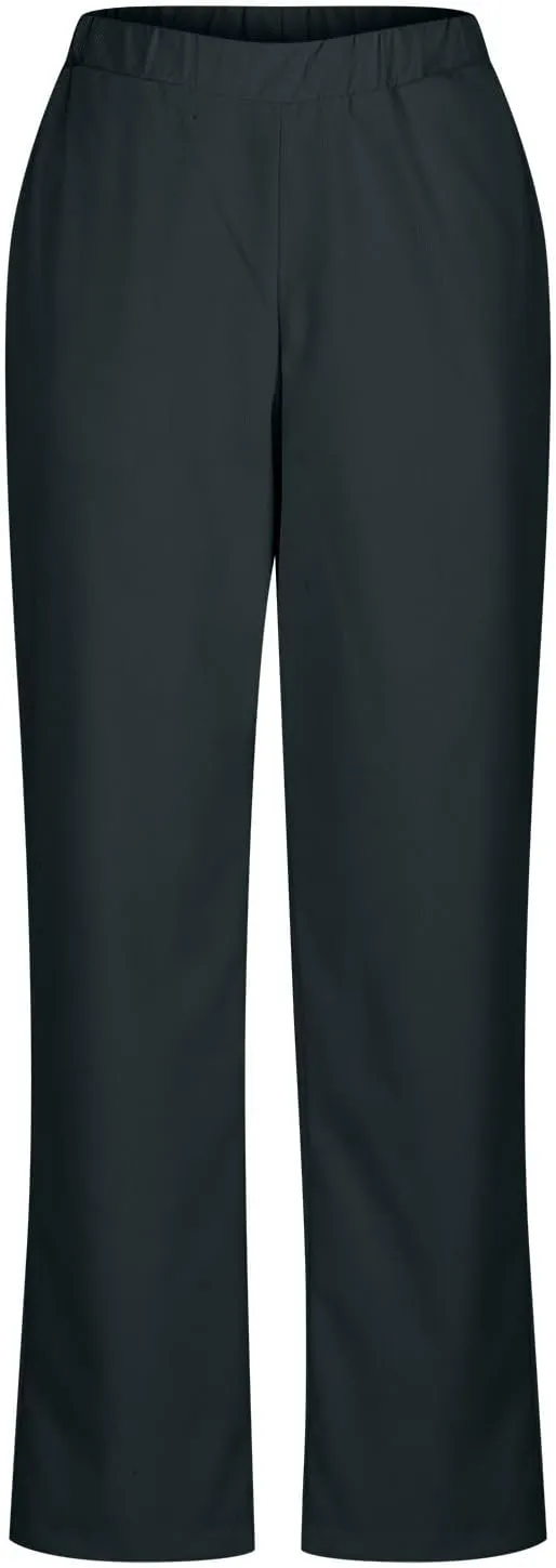 Corduroy Pants for Women Elastic High Waist Pull On Straight Leg Slacks Casual Spring Fall Trousers with Pockets
