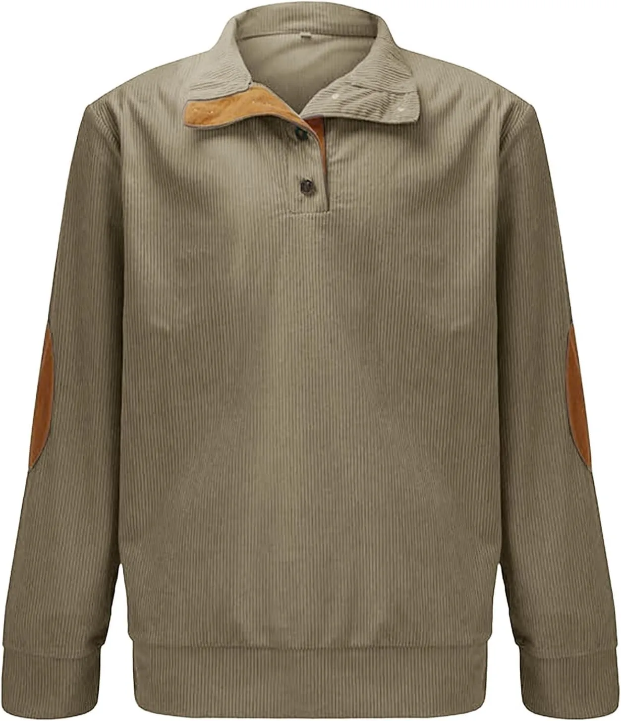 Corduroy Shirt Men's Unisex Casual Sweatshirt Hipster Casual Hooded Sweat Shirt long Sleeve Top Spring and Autumn