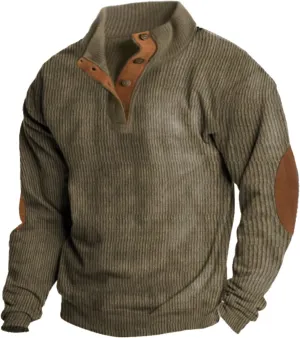 Corduroy Shirt Men's Unisex Casual Sweatshirt Hipster Casual Hooded Sweat Shirt long Sleeve Top Spring and Autumn