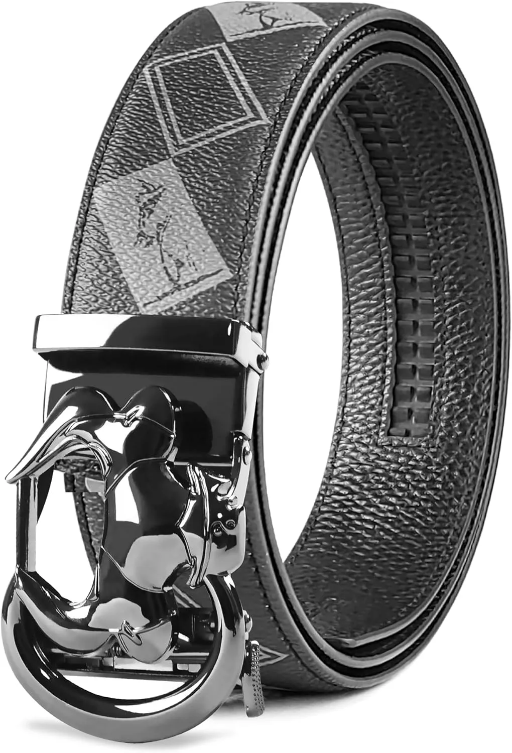 Cowboy Belt for Men Leather Ratchet Dress Belts for Men Adjustable Belt