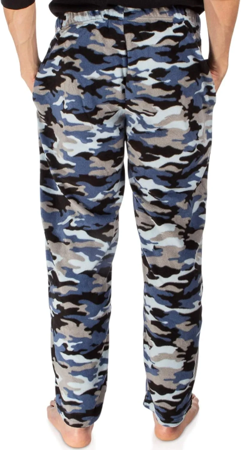 DG Hill 1Pack or 3Pack Mens PJ Pajama Pants Bottoms Fleece Lounge Pants Sleepwear Plaid PJs with Pockets Microfleece