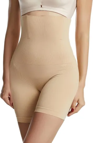 DREAM SLIM Tummy Control Shapewear Shorts for Women High Waisted Body Shaper Panties Slip Shorts Under Dresses Thigh Slimmer