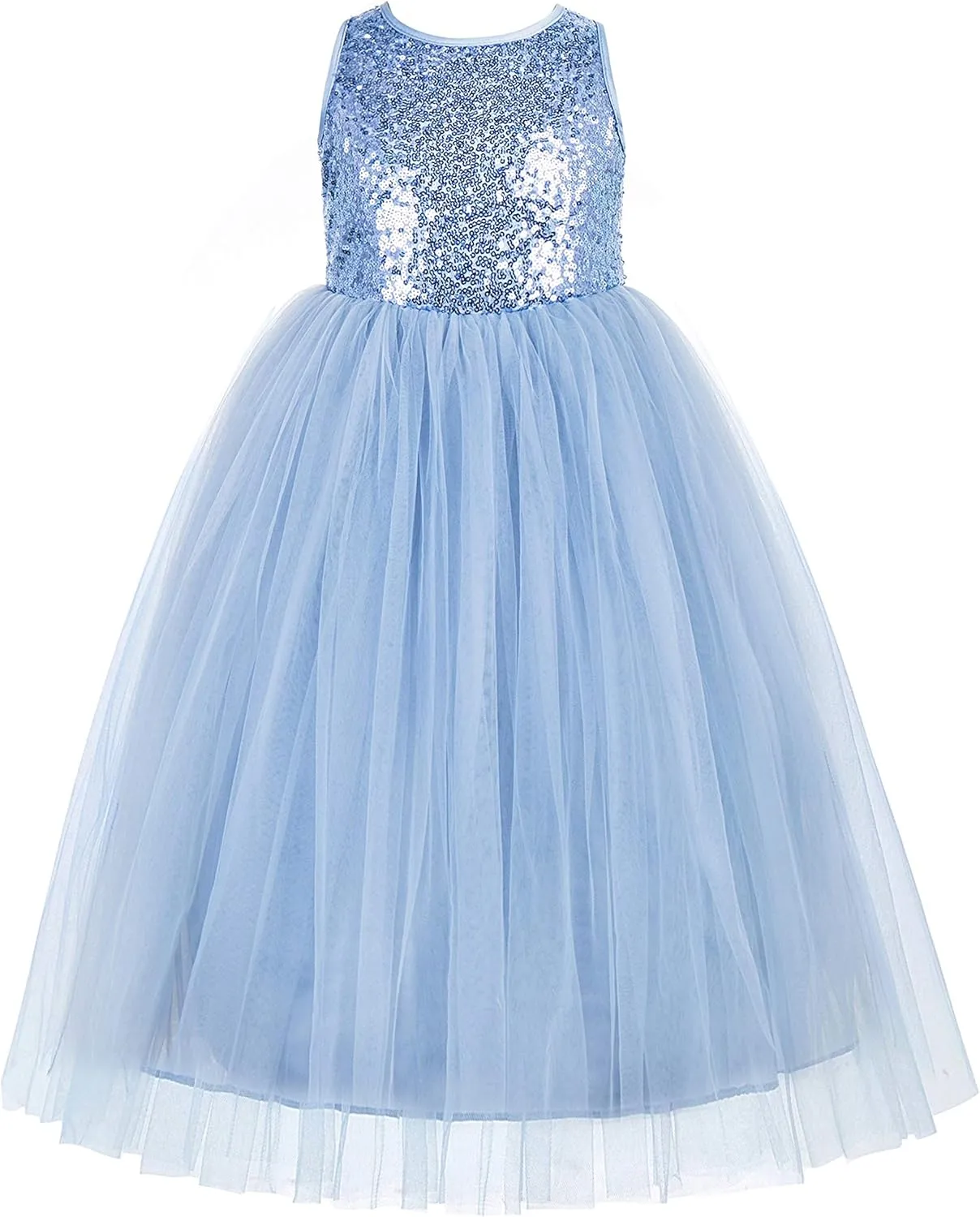 ekidsbridal Crossed Straps A-Line Flower Girl Dresses Halter Dress Junior Bridesmaid Dress Formal Dresses