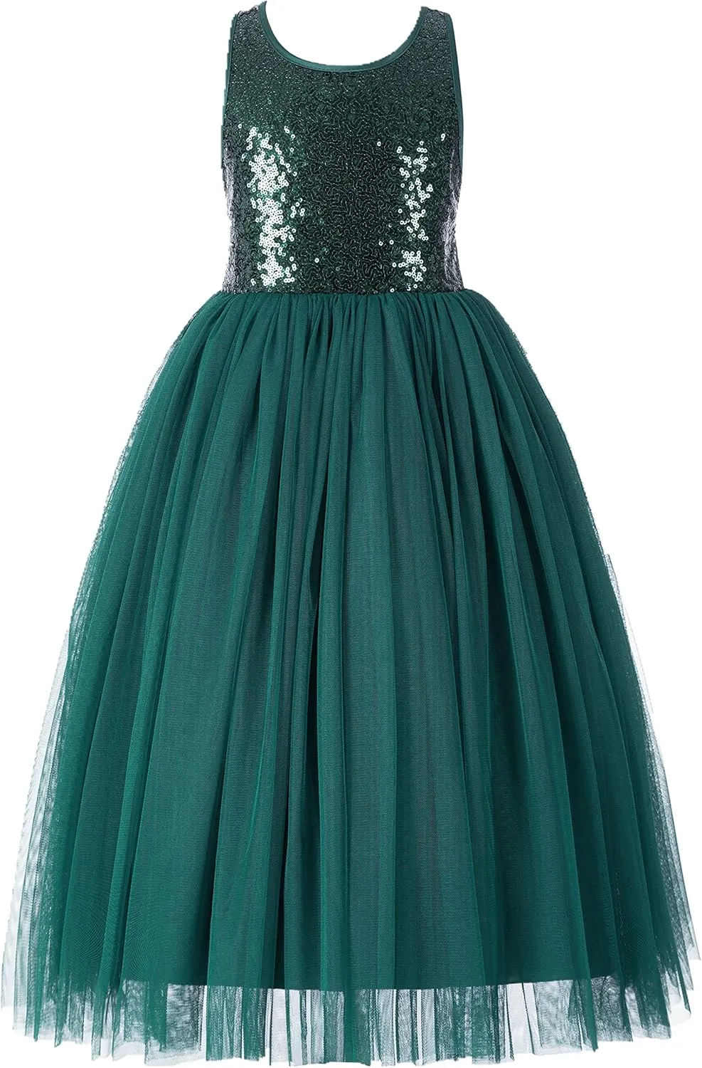 ekidsbridal Crossed Straps A-Line Flower Girl Dresses Halter Dress Junior Bridesmaid Dress Formal Dresses