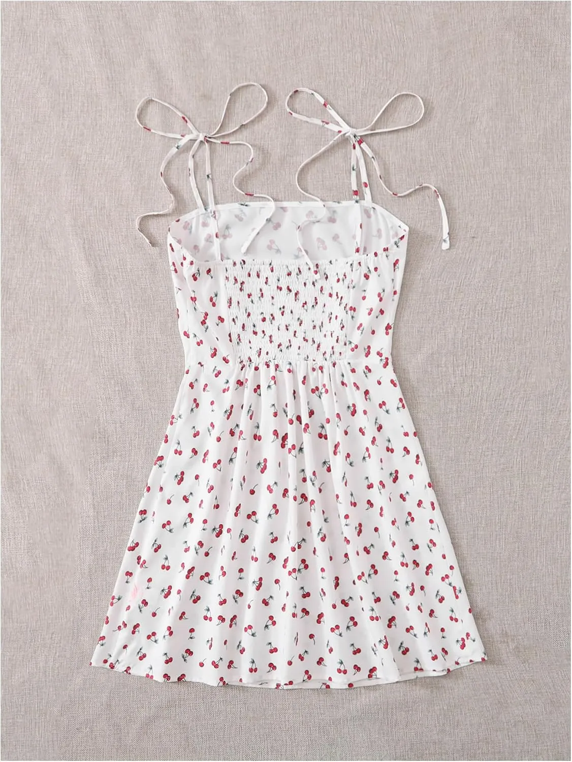 Floerns Women's Ditsy Floral High Waist Cami Short A Line Dress