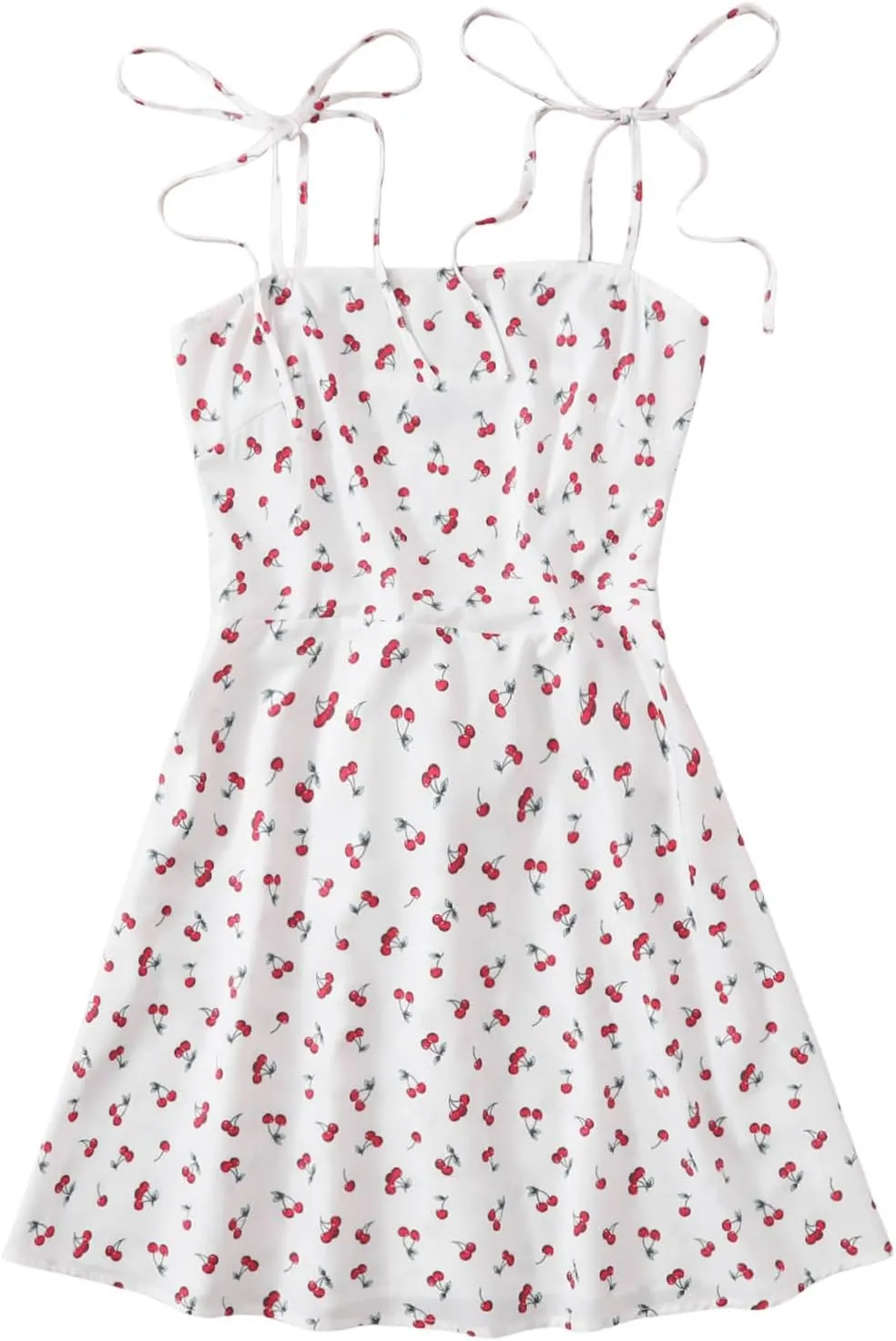 Floerns Women's Ditsy Floral High Waist Cami Short A Line Dress