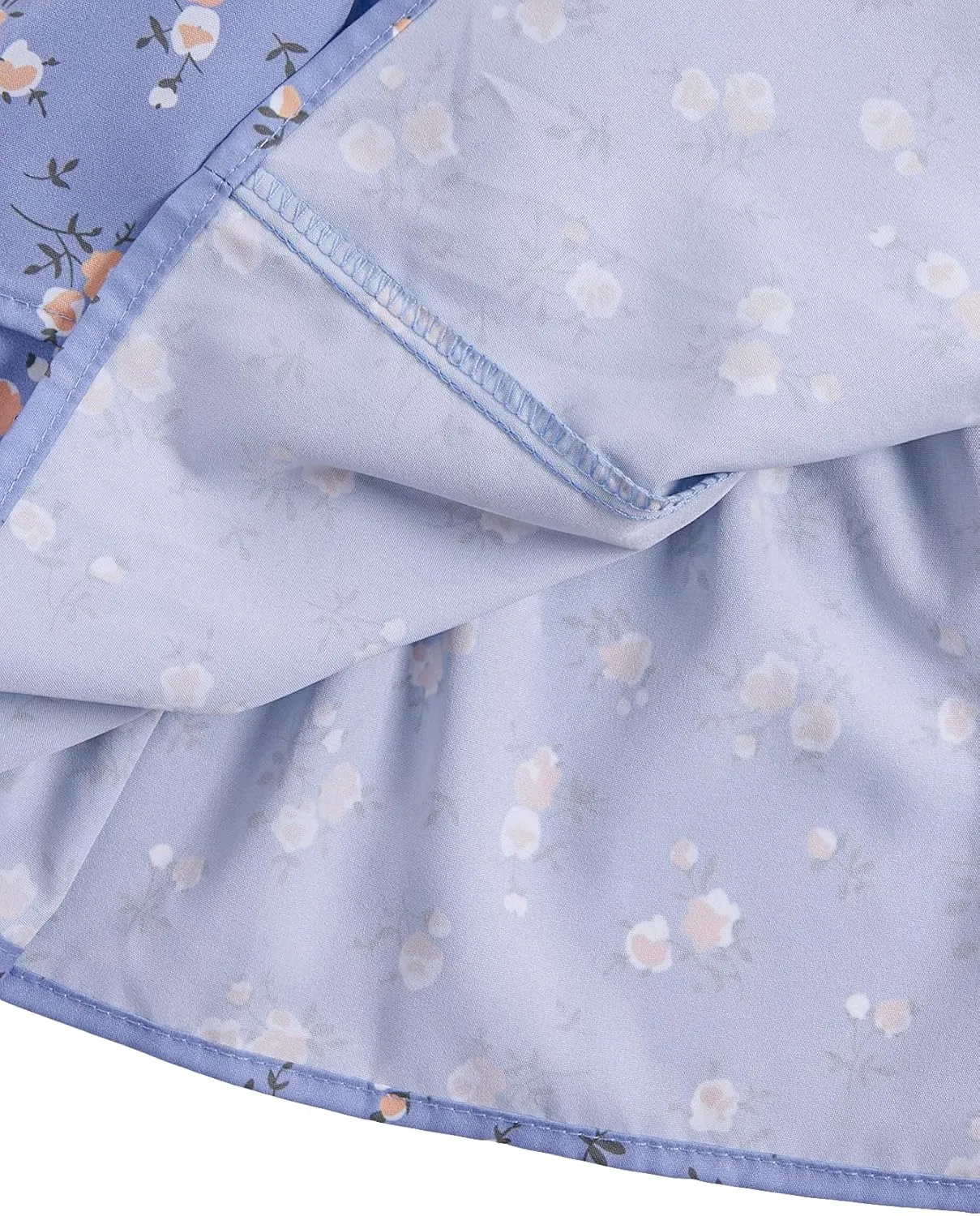 Girl's Floral Summer Dress - Ruffle, Shirred High Waist, Sweetheart Neckline, A Line Spring Dress