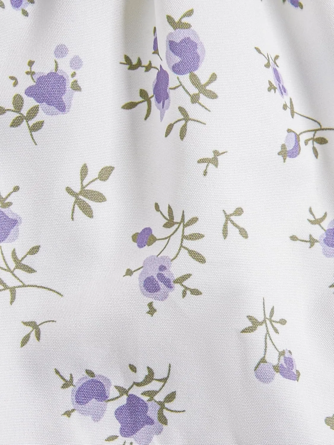 Girl's Floral Summer Dress - Ruffle, Shirred High Waist, Sweetheart Neckline, A Line Spring Dress