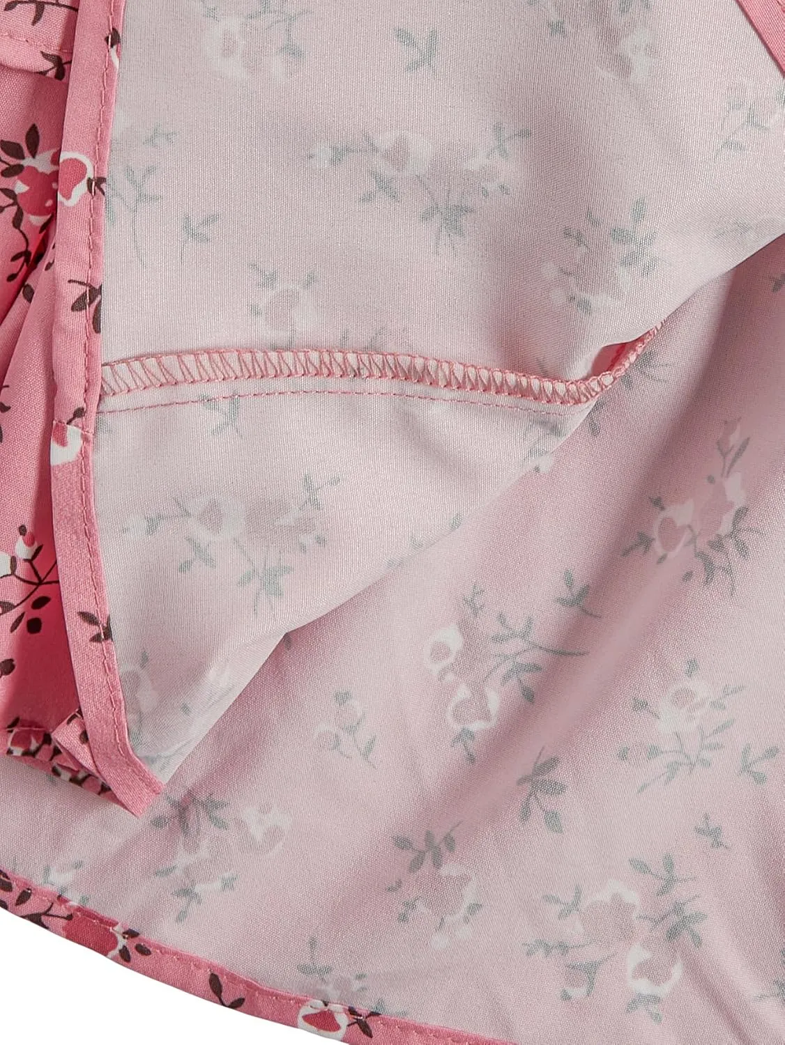 Girl's Floral Summer Dress - Ruffle, Shirred High Waist, Sweetheart Neckline, A Line Spring Dress