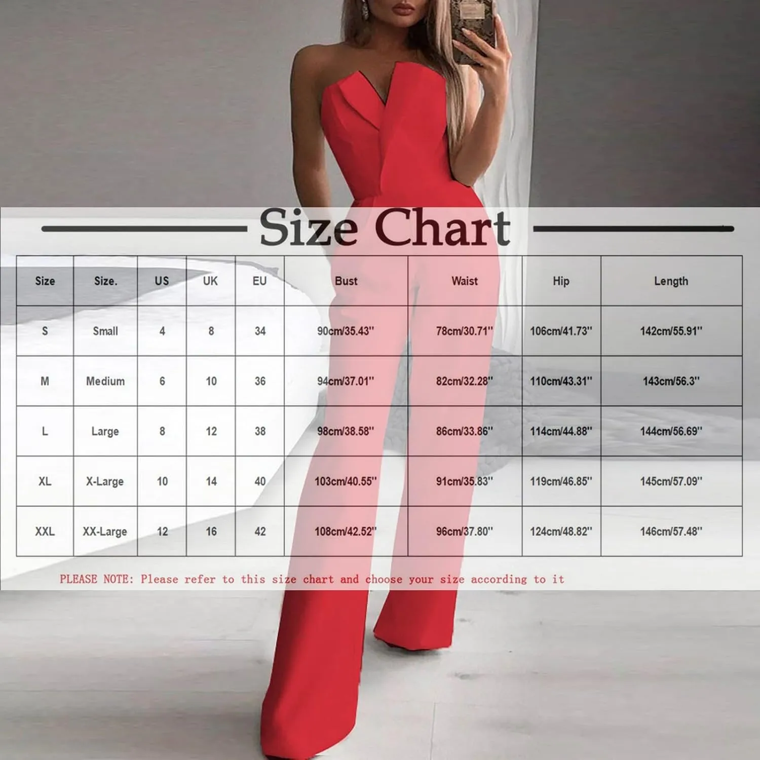 HGps8w Women's Elegant Rompers Sexy V Neck Strapless High Waist Wide Leg Long Pants Jumpsuits Summer Party Club Outfits