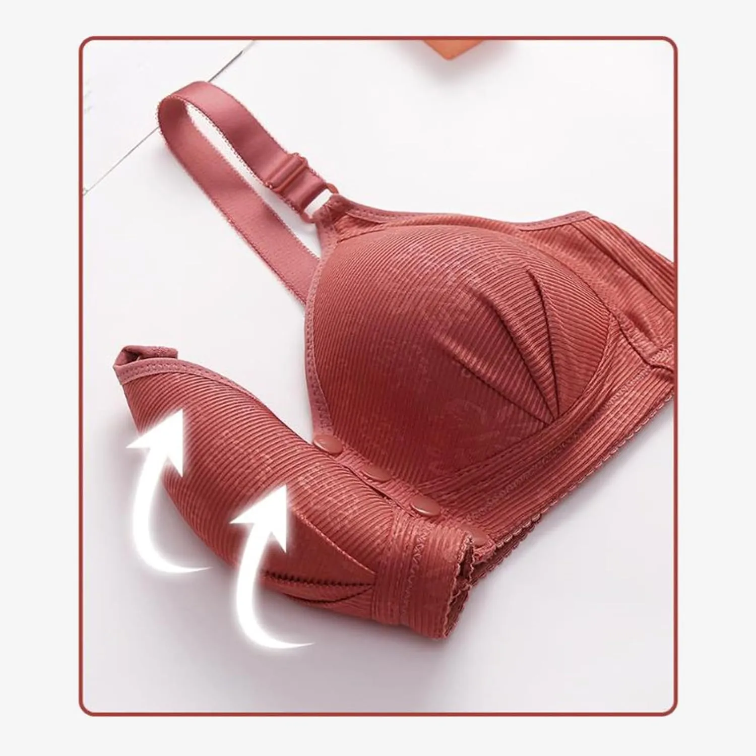 High Support Bras for Women Adjustable Strap Full Coverage Up Bras Comfortable No Underwire Wireless Bra for Women