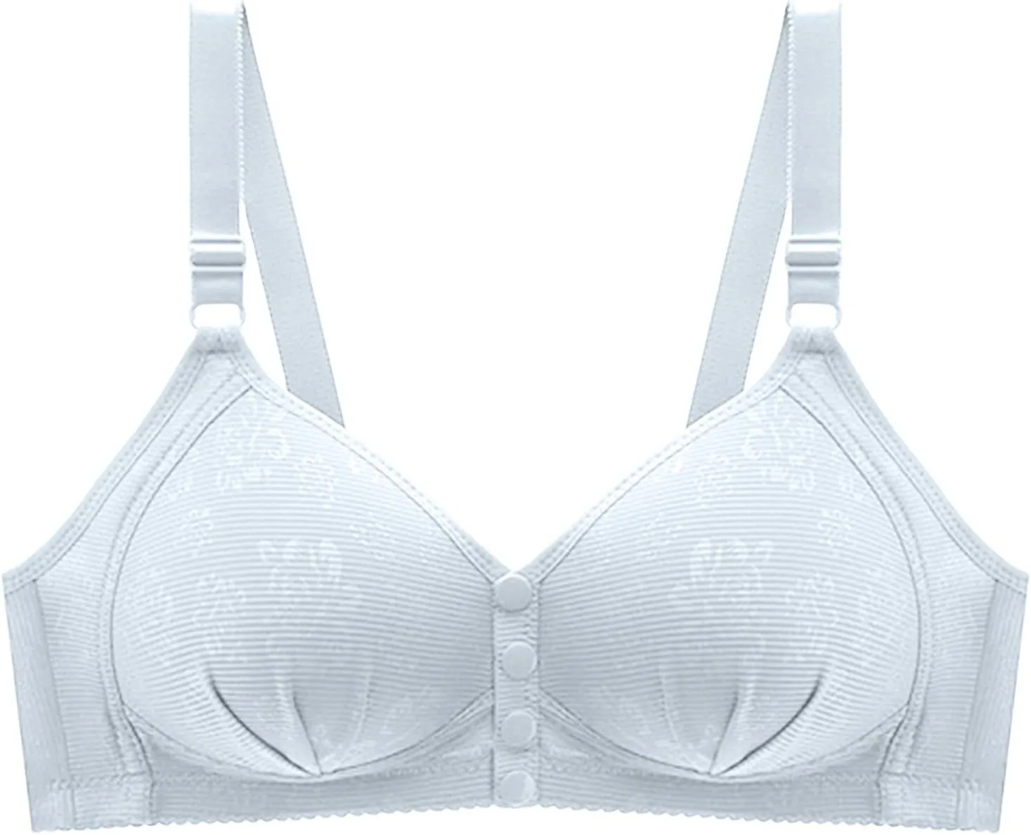 High Support Bras for Women Adjustable Strap Full Coverage Up Bras Comfortable No Underwire Wireless Bra for Women
