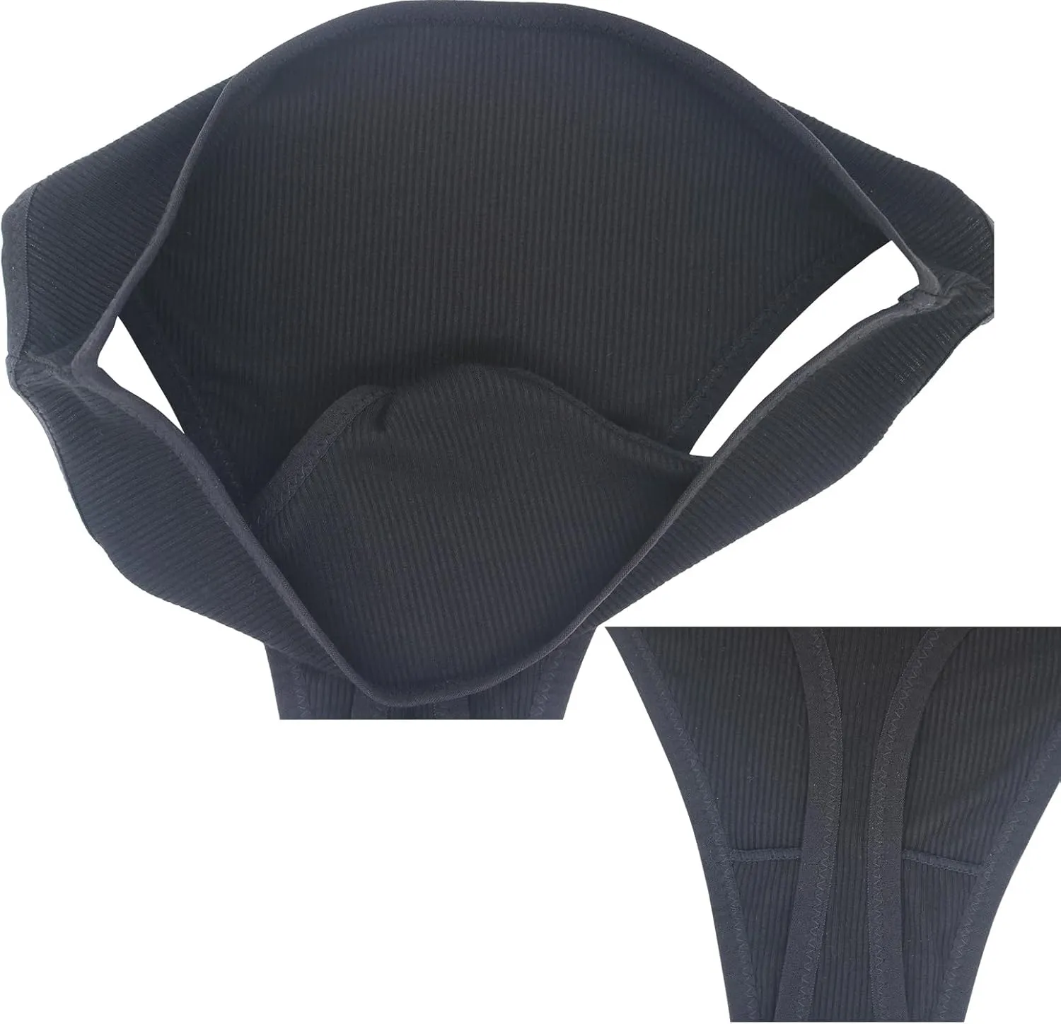 High Waisted Cotton Thongs Underwear For Women Breathable Sport Athletics Panties High Rise Plus Size Multipack