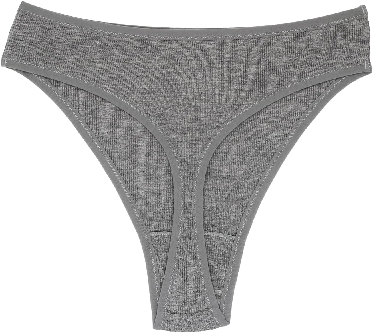 High Waisted Cotton Thongs Underwear For Women Breathable Sport Athletics Panties High Rise Plus Size Multipack