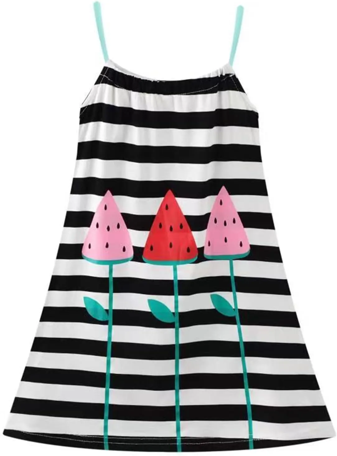 HILEELANG Girl Summer Short Outfits Sets Cami Slip Dress & Shorts Beach Clothing Sets 2-8 Years