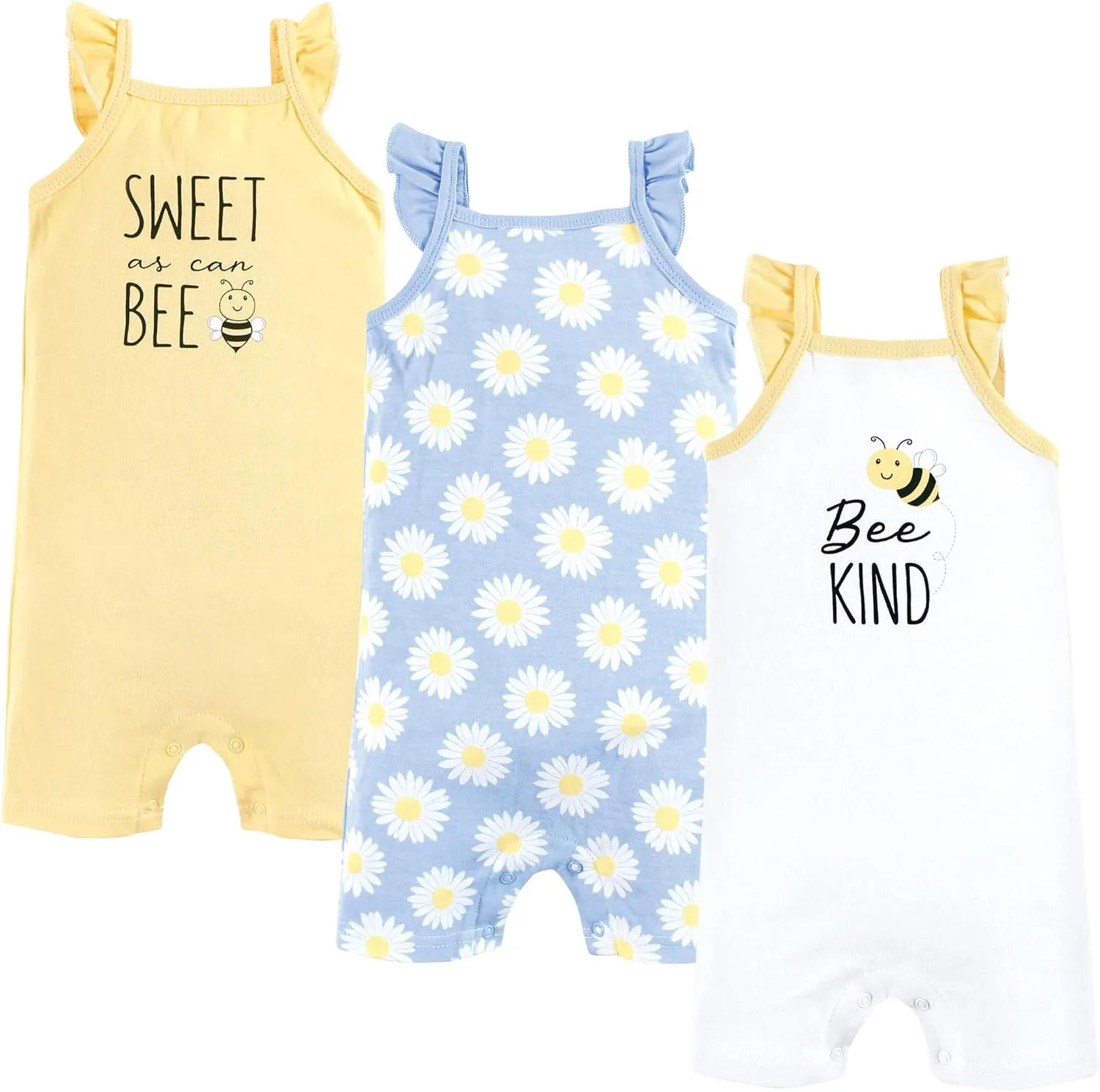 Hudson Baby Unisex Cotton Rompers
