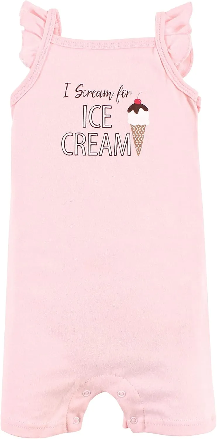 Hudson Baby Unisex Cotton Rompers