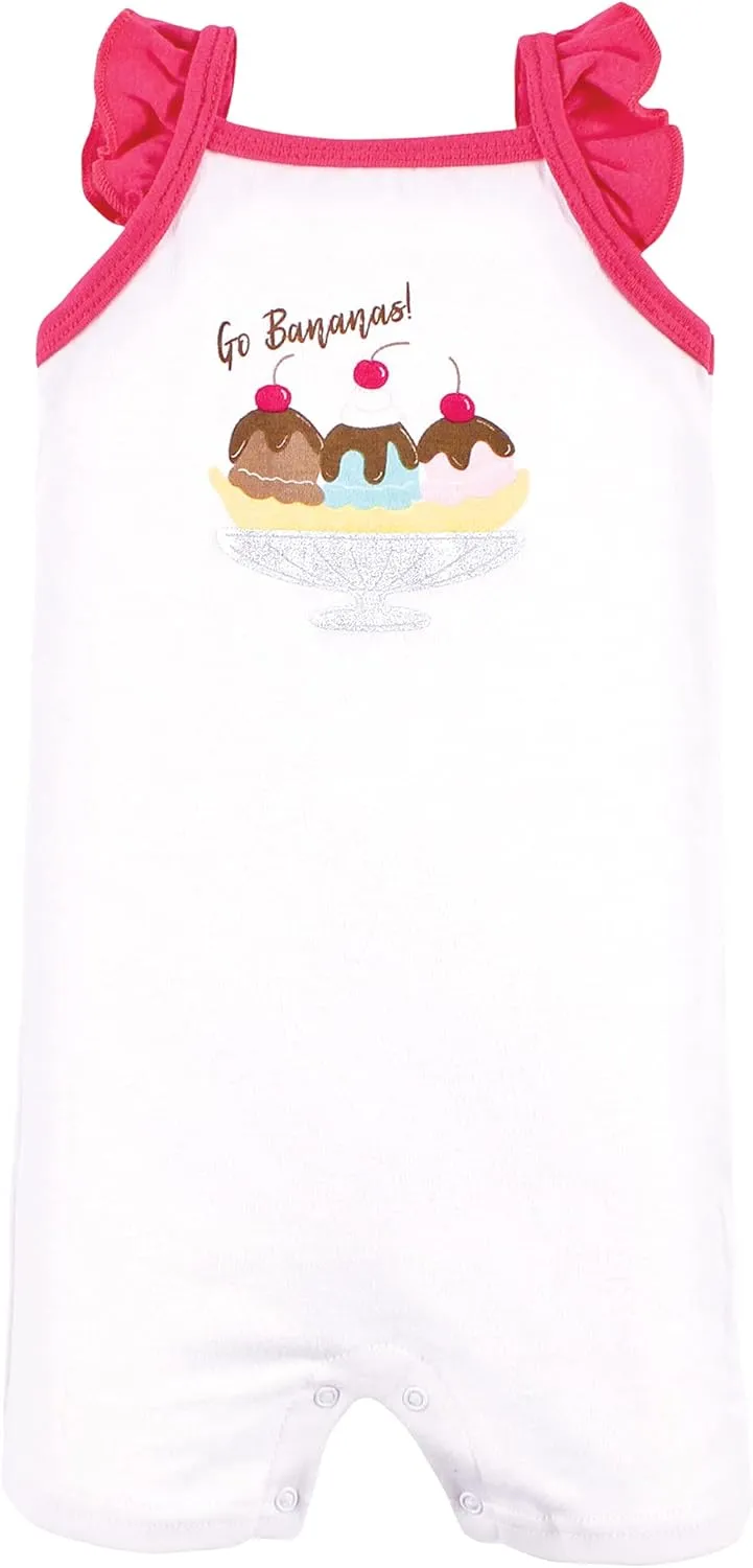Hudson Baby Unisex Cotton Rompers