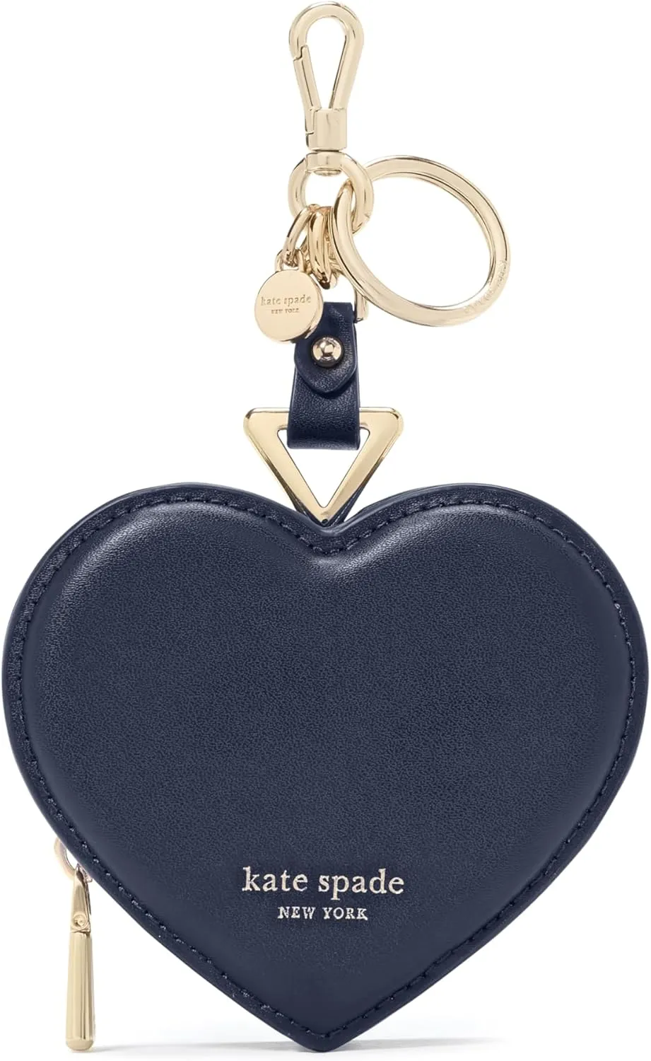 kate spade new york LIV Smooth Leather Heart Coin Purse, Parisian Navy
