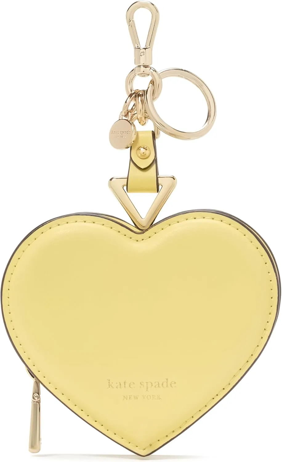 kate spade new york LIV Smooth Leather Heart Coin Purse, Yuzu Jam