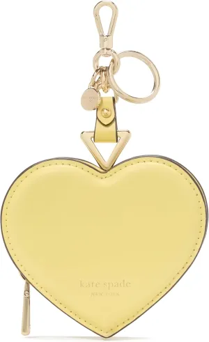 kate spade new york LIV Smooth Leather Heart Coin Purse, Yuzu Jam