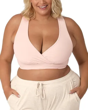Kindred Bravely French Terry Nursing Bra for Breastfeeding and Sleep, Racerback Crossover, Soft and Stretchy Maternity Bra