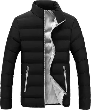 LCMTWX Men's Thicken Warm Winter Coat Coats Leisure Plus Size Hat Zip Pocket Cotton-Padded Warm Soft Winter Jackets for