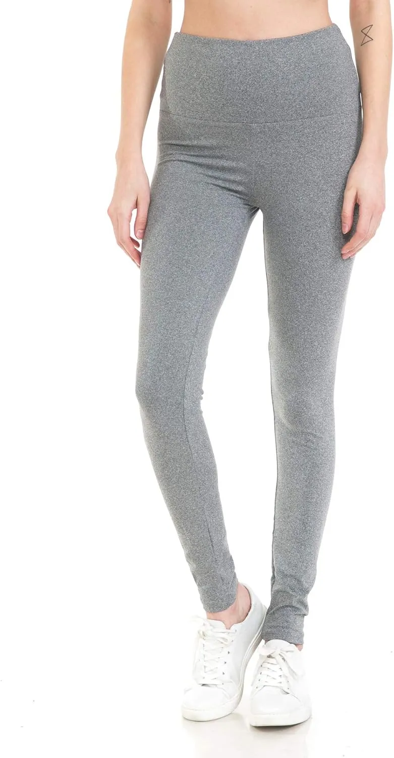 Leggings Depot High Waisted Leggings for Women Buttery Smooth & Soft Women's Solid Yoga - Reg, Plus, 1X3X, 3X5X