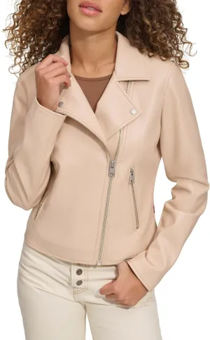 Levi's womens Smooth Faux Leather Moto (Standard and Plus Sizes)