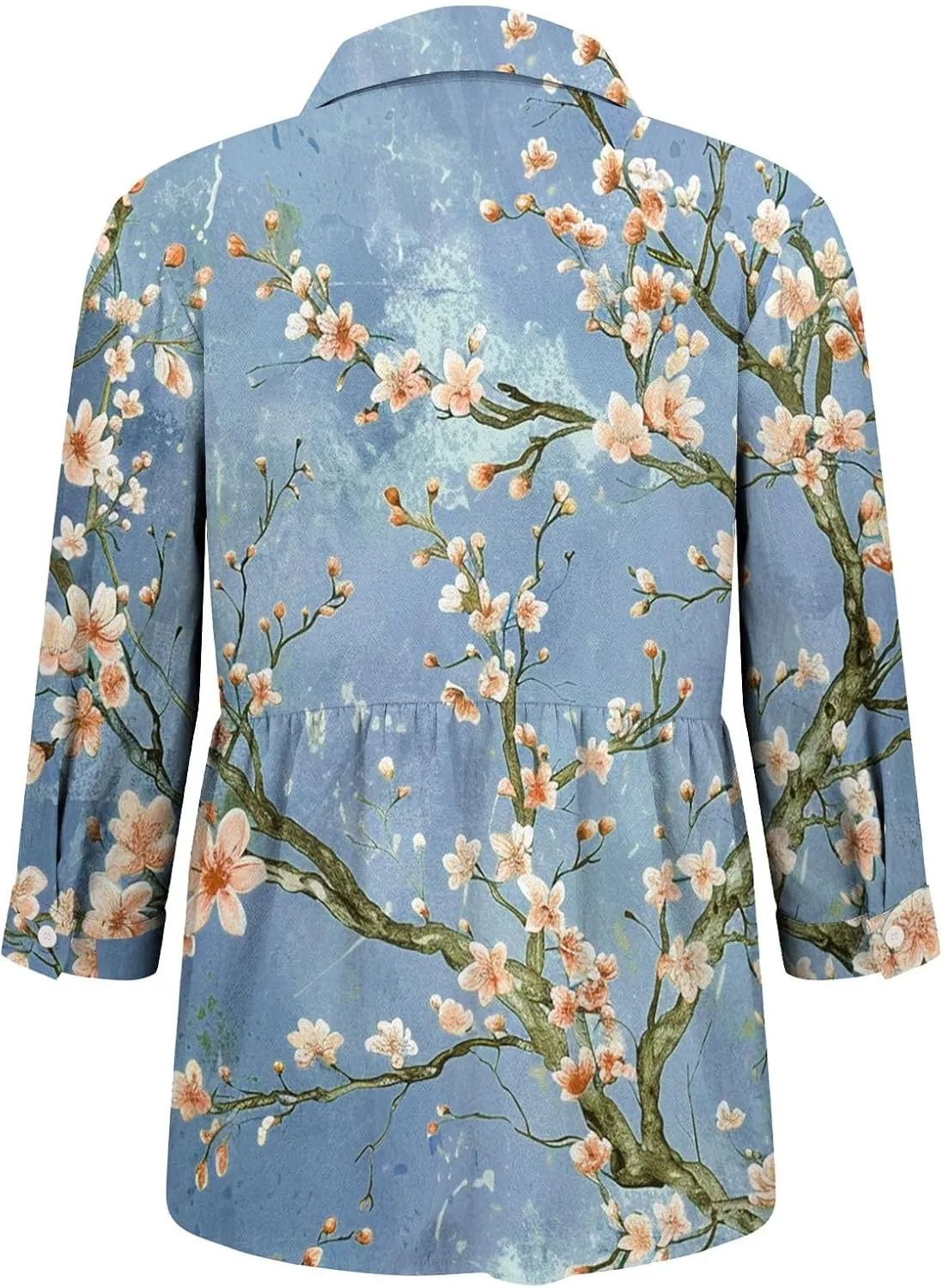 Linen Tops for Women Summer 2024 Lapel Long Sleeves Shirt Blouse Tops Casual Comfy Fall Tunic Tops Lapel Neck Blouses