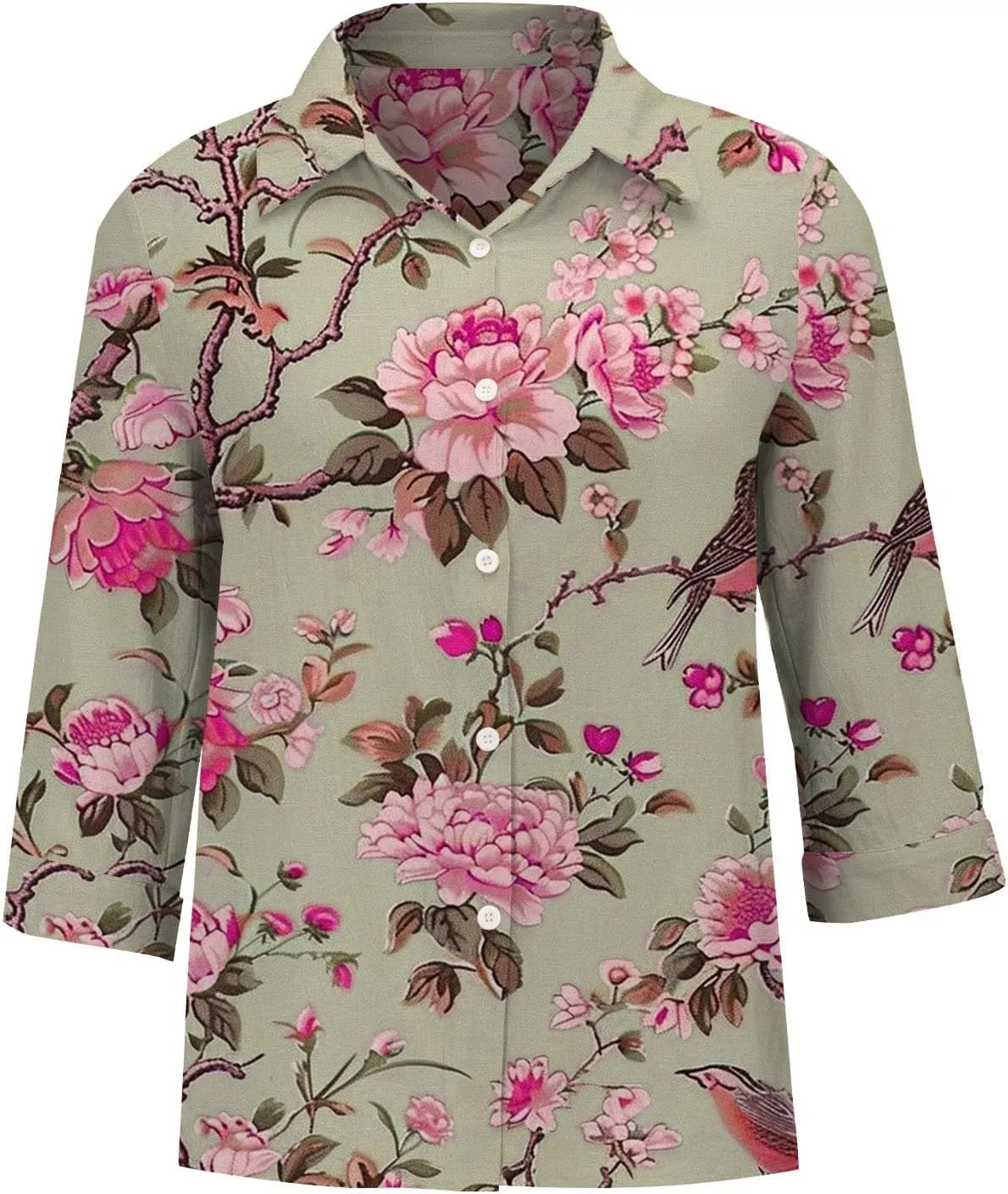 Linen Tops for Women Summer 2024 Lapel Long Sleeves Shirt Blouse Tops Casual Comfy Fall Tunic Tops Lapel Neck Blouses