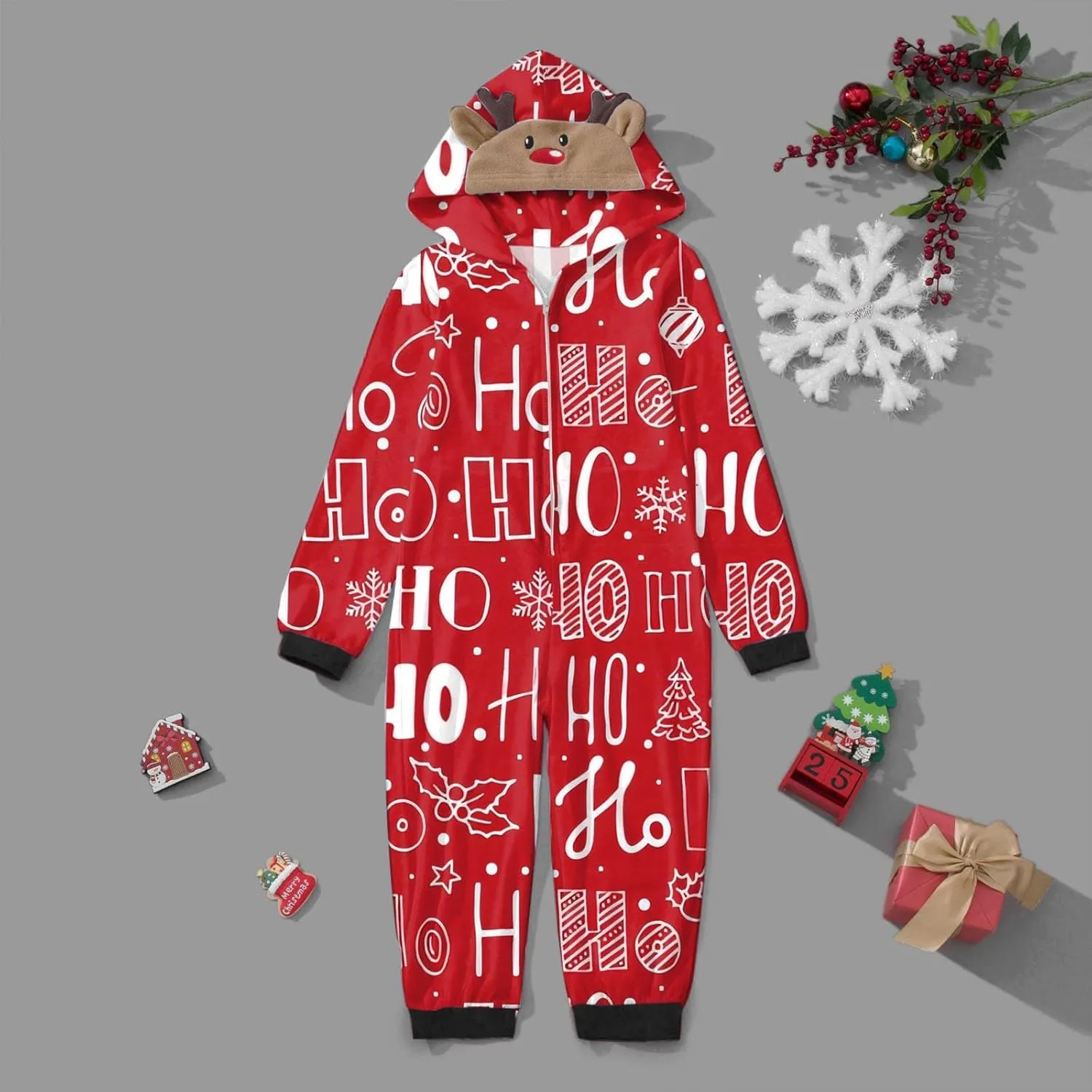 Matching Family Christmas Pajama Sets Womens Mens Kids Pjs Long Sleeve Sleepwear Holiday Lounge Sets