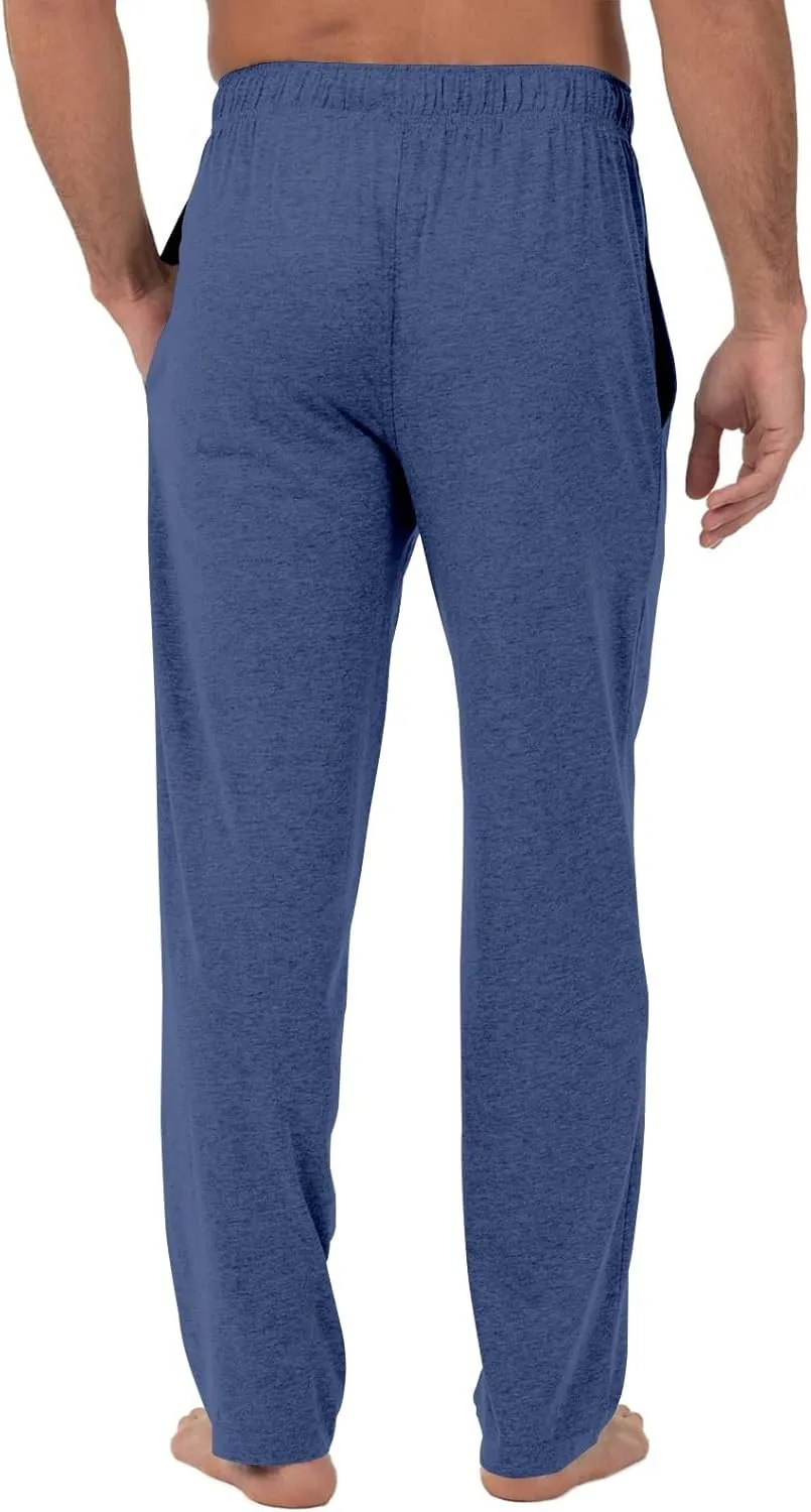 Men's Casual Drawstring Print Pants Fashion Lightweight Jogger Pants Elastic Waist Straight Leg Trouser with Pockets