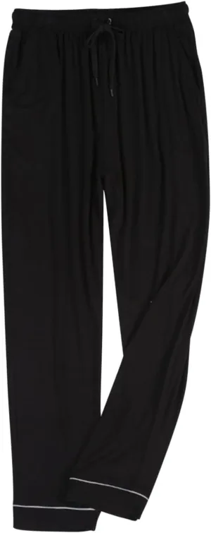 Men's Modal Sleepwear Pants Casual Home Solid Color Soft Comfy Lounge Pant Lightweight Loose Wide Leg Sleep Loung