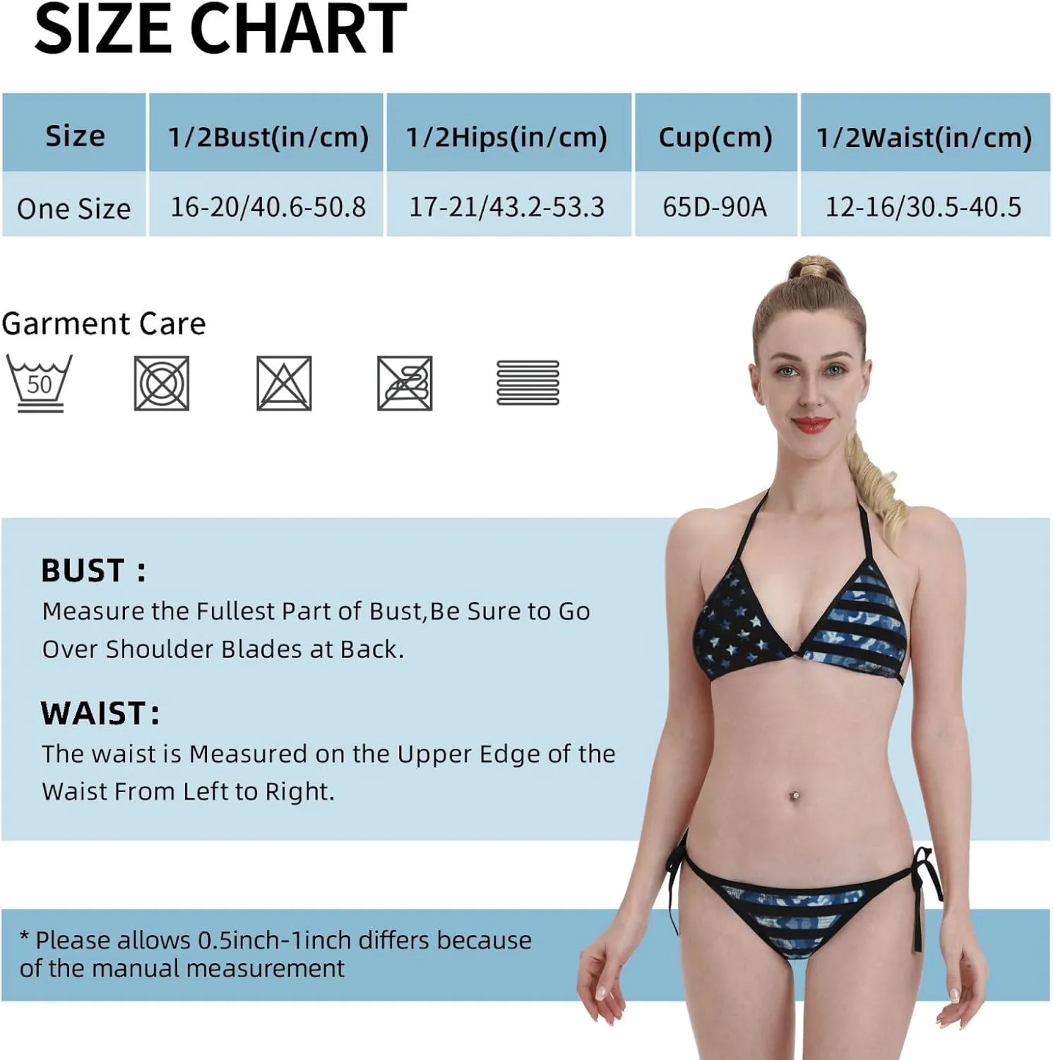 New Sexy Two Pieces Bikini Sets for Women Triangle Top & Thong String Tie-Up Swimsuit