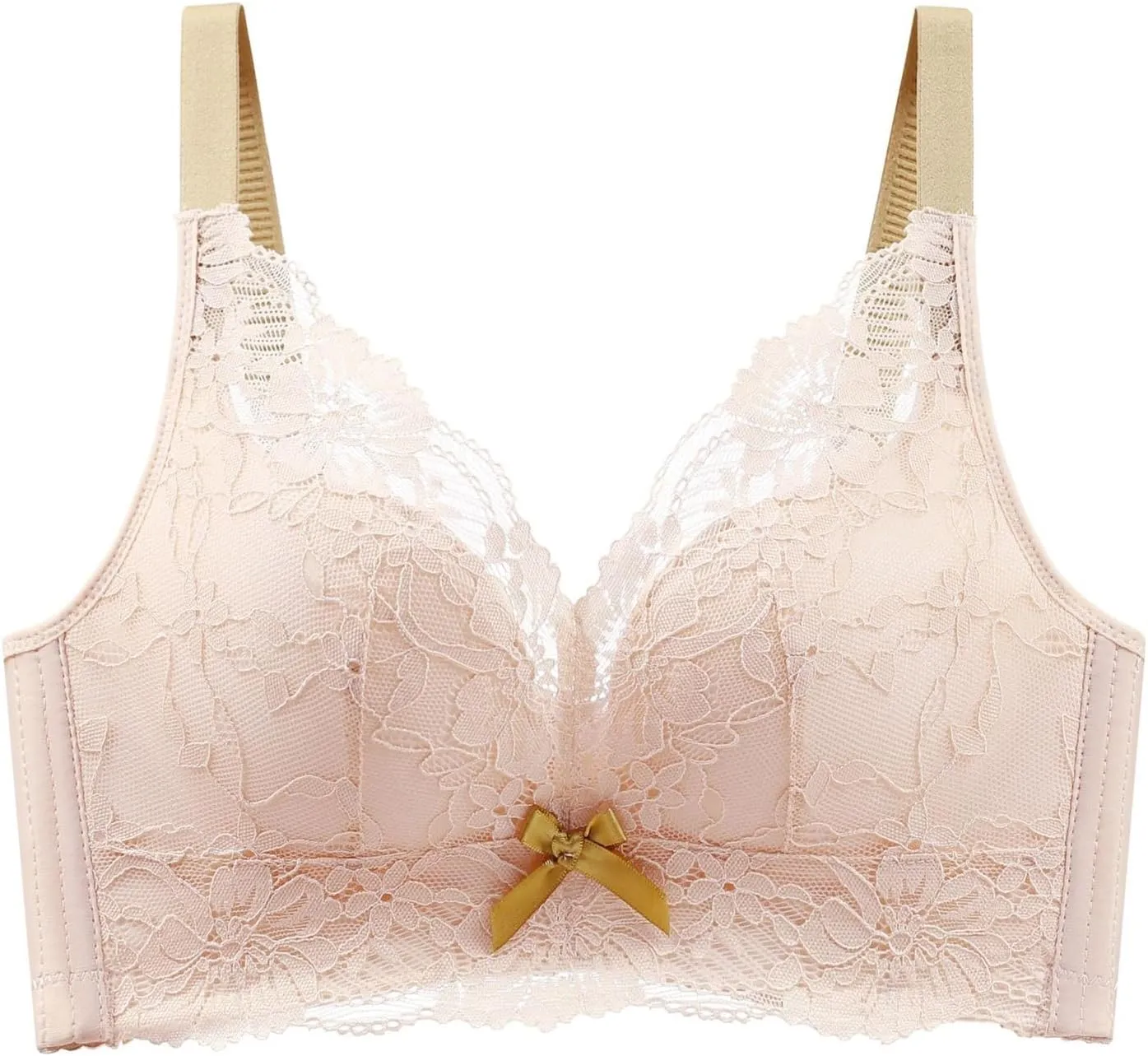 No Wire Bras for Women Full Coverage Adjustable Lace Supportive Lightly Underwear Unpadded Shaper Wireless Brassiere