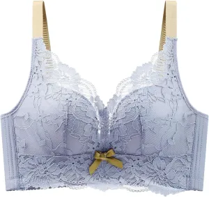 No Wire Bras for Women Full Coverage Adjustable Lace Supportive Lightly Underwear Unpadded Shaper Wireless Brassiere
